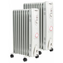 Mylek Oil Filled Electric Portable Heater Radiator with Adjustable Thermostat 2000w With Timer