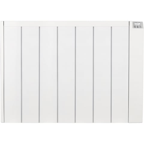 MYLEK Electric Radiator Panel Heater Ceramic White Eco 2000W Bathroom Safe Wall Mounted Or Free Standing With Timer Thermostat