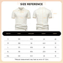 Turn-Down Short-Sleeve Polo Shirt Cream Zip