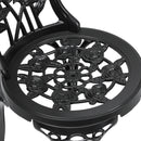 Breeins 3pcs Cast Aluminum Outdoor Bistro Dining Set