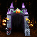 11ft Halloween Haunted House Castle Inflatable with Build-In LED
