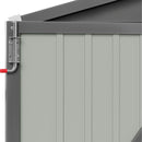 8*6FT Metal Apex Roof Garden Storage Shed