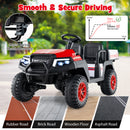 24V Kids Golf Cart 4WD 2 Seater Ride on Car with Dump Bed-Red