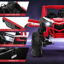 24V Kids Ride on UTV with 4 x 100W Powerful Engin and Remote Control-Red