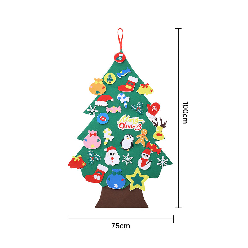 Lifeideas DIY Felt Christmas Tree with Removable Ornaments for Kids
