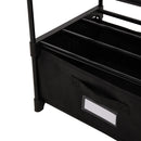 Livingandhome 10-Tier Shoe Rack with a Storage Box