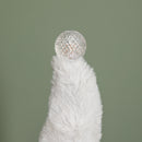 35cm Festive Christmas Sitting Light Up Lit Gonk with Grey Hat and Blue Body