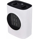 MYLEK Fan Heater Ceramic PTC 1.5kW 2 Heat Settings Tip Over Protection Adjustable Thermostat
