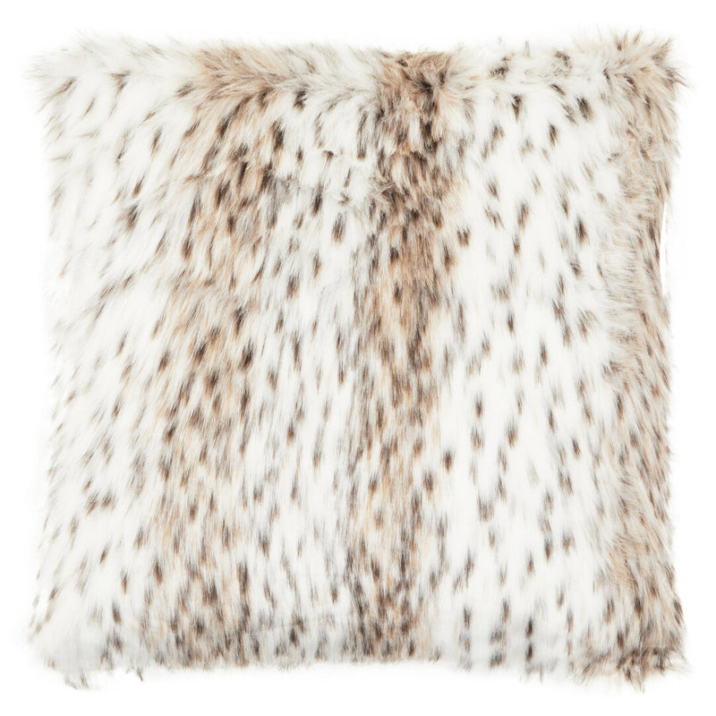 Bosie Lamina Animal Print Square Fur Cushion