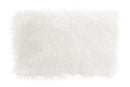 Bosie Mongolian Fur White Rectangular Cushion
