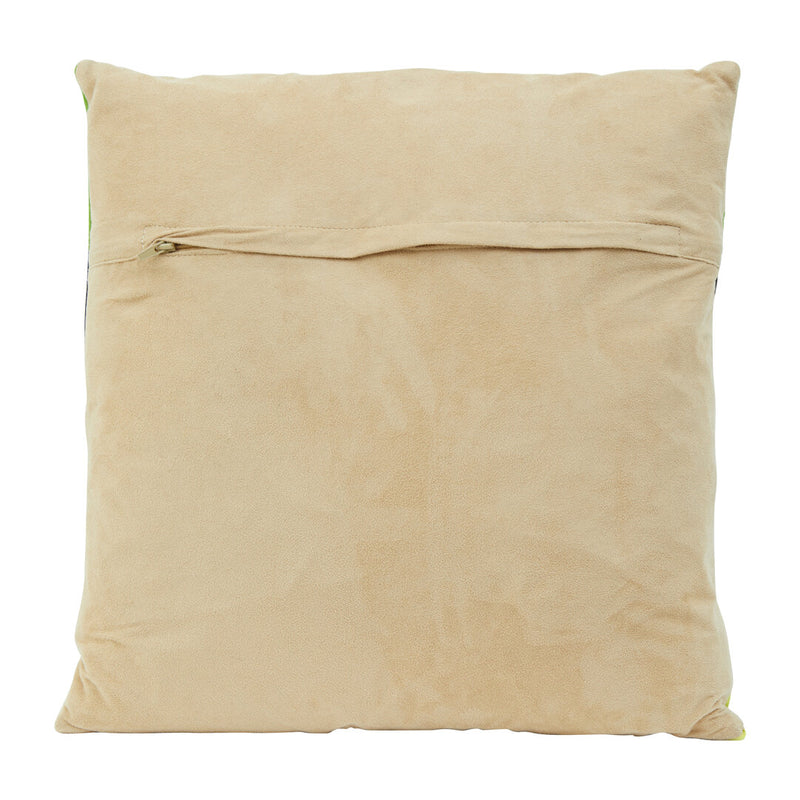 Bosie Safira Botanical Hair on Leather Cushion