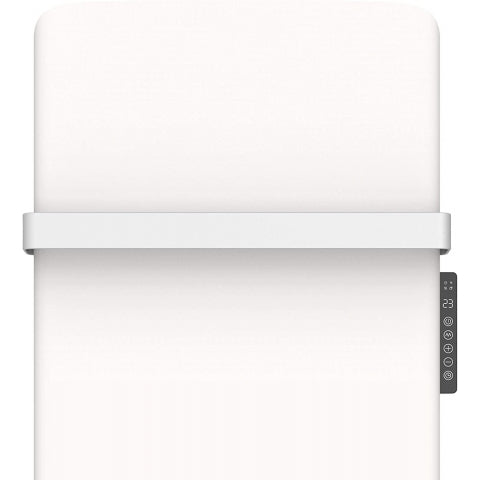 MYLEK Infrared Panel Heater - 24/7 Timer - Upright - Eco Low Energy - Removable Towel Rail Wall Mountable