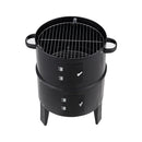 3-In-1 Portable Outdoor Charcoal BBQ Grill Smoker