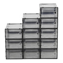 Cottonfy UK 12x Stackable Shoe Storage Box Organiser
