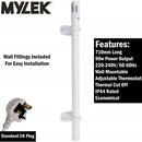 Mylek Tubular Heater 135W - 1050mm - Low Energy Tube - Built in Thermostat And Mounting Brackets Greenhouse, Garage, Caravan