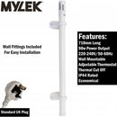 Mylek Tubular Heater 55W 510mm Low Energy Tube Built in Thermostat And Mounting Brackets Greenhouse, Garage, Caravan