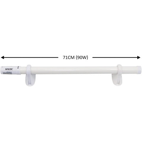 Mylek Tubular Heater 55W 510mm Low Energy Tube Built in Thermostat And Mounting Brackets Greenhouse, Garage, Caravan