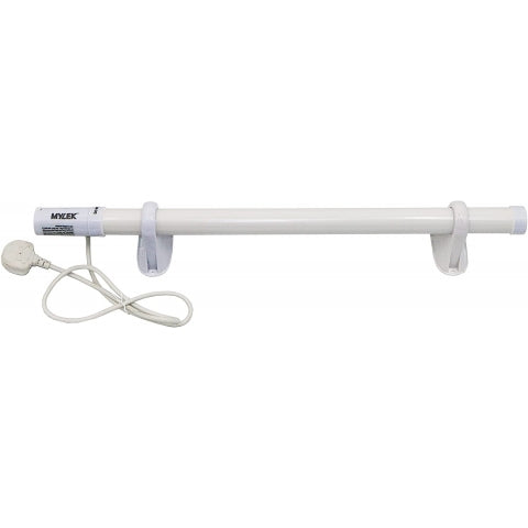 Mylek Tubular Heater 55W 510mm Low Energy Tube Built in Thermostat And Mounting Brackets Greenhouse, Garage, Caravan