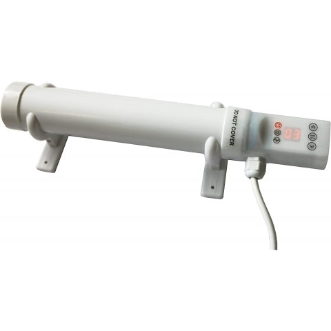 Mylek Tubular Heater 60W - 340mm - Low Energy Tube - Built in Digital Timer Thermal Cut Out - Mounting Brackets Greenhouse, Garage