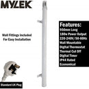 Tubular Heater 60W Low Energy - Tube 34cm And Cage Guard 31cm - Built in Digital Timer