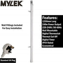 Tubular Heater 60W Low Energy - Tube 34cm And Cage Guard 31cm - Built in Digital Timer