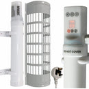 Mylek Tubular Heater 60W - 340mm - Low Energy Tube - Built in Digital Timer Thermal Cut Out - Mounting Brackets Greenhouse, Garage