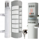 Tubular Heater 60W Low Energy - Tube 34cm And Cage Guard 31cm - Built in Digital Timer