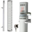 Tubular Heater 60W Low Energy - Tube 34cm And Cage Guard 31cm - Built in Digital Timer