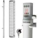 Tubular Heater 60W Low Energy - Tube 34cm And Cage Guard 31cm - Built in Digital Timer