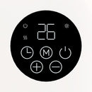 MYLEK Over Door Heater 2000W Wall Mounted Indoor Overdoor Hot Air Downflow Curtain Silver