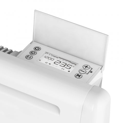 MYLEK Ceramic Panel Heater - Electric Radiator 1000W - Thermostat with Programmable Timer LCD Display