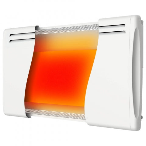 MYLEK Ceramic Panel Heater - Electric Radiator 1000W - Thermostat with Programmable Timer LCD Display