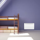 MYLEK Ceramic Panel Heater - Electric Radiator 1000W - Thermostat with Programmable Timer LCD Display