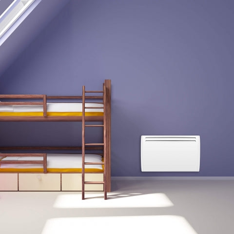 MYLEK Ceramic Panel Heater - Electric Radiator 1000W - Thermostat with Programmable Timer LCD Display