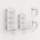 Towel Rail Bathroom Heater 500W Vertical Fluid Radiator White Electric 24/7 Timer Eco Low Energy