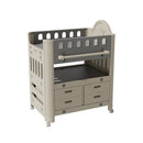 Kidkid Mobile Baby Changing Table with 4 Drawers and Storage Shelf