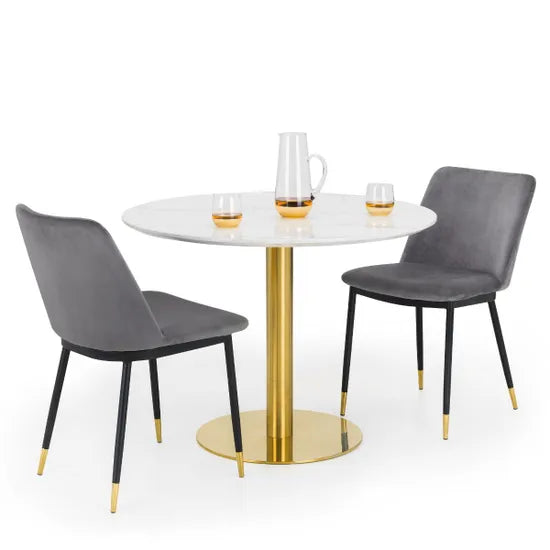 Delaunay Dining Chair - Pink/Grey/Blue/Mustard