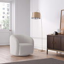 Livingandhome Swivel Tub Chair Upholstered Single Sofa