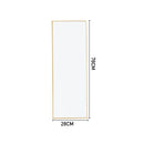 Livingandhome Metal Frame Over the Door Full Length Mirror