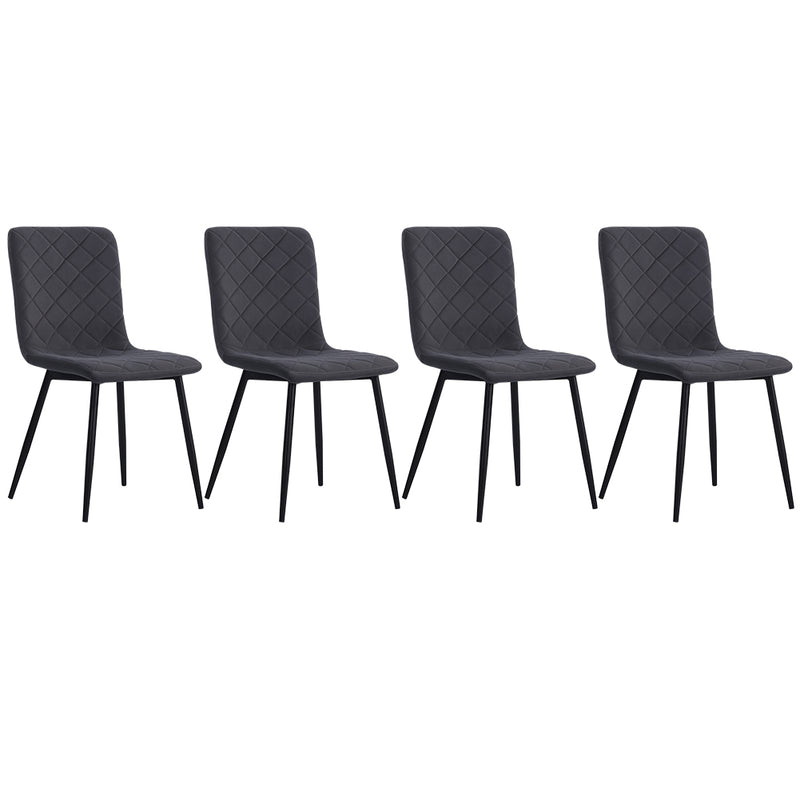 Livingandhome Set of 4 Modern Urban Style Armless Dining Chairs