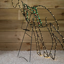1.4m x 86cm Light up FlexiBrights Standing Christmas Reindeer with 420 Multi-Coloured LEDs