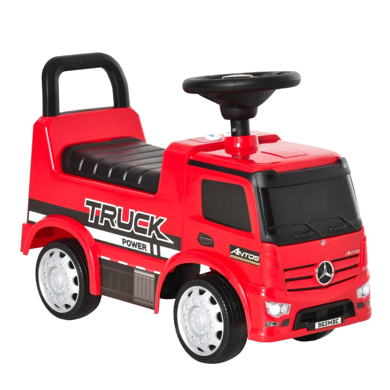 HOMCOM Kids Ride On Car Mercedes Benz Truck - Red