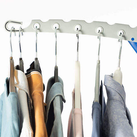 Homefront Clothes Rail Airer Drier, Portable Clothes Horse Hanger Rotary Tripod Design, Folds Flat for Storage, Easy Setup