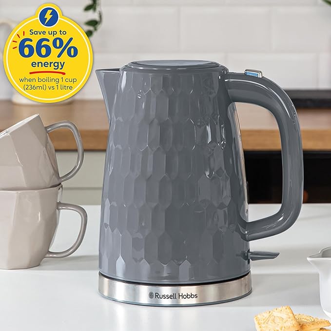 Russell Hobbs Honeycomb Textured 1.7L 3KW Jug Kettle