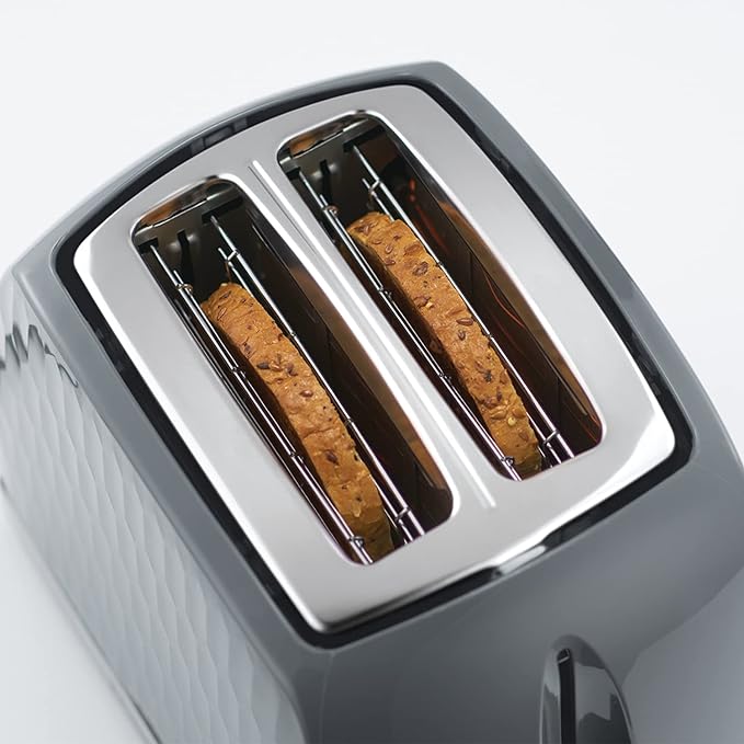 Russell Hobbs Honeycomb 2 Slice Toaster - Grey