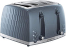Russell Hobbs Honeycombe 4 Slice Toaster - Grey