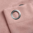 Velvet Chenille Unlined Ring Top Curtains