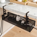 Livingandhome Desk Mounted Cable Storage Organizer