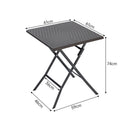 Breeins Foldable 3-Piece Bistro Set with Rattan-Style Table and Chairs