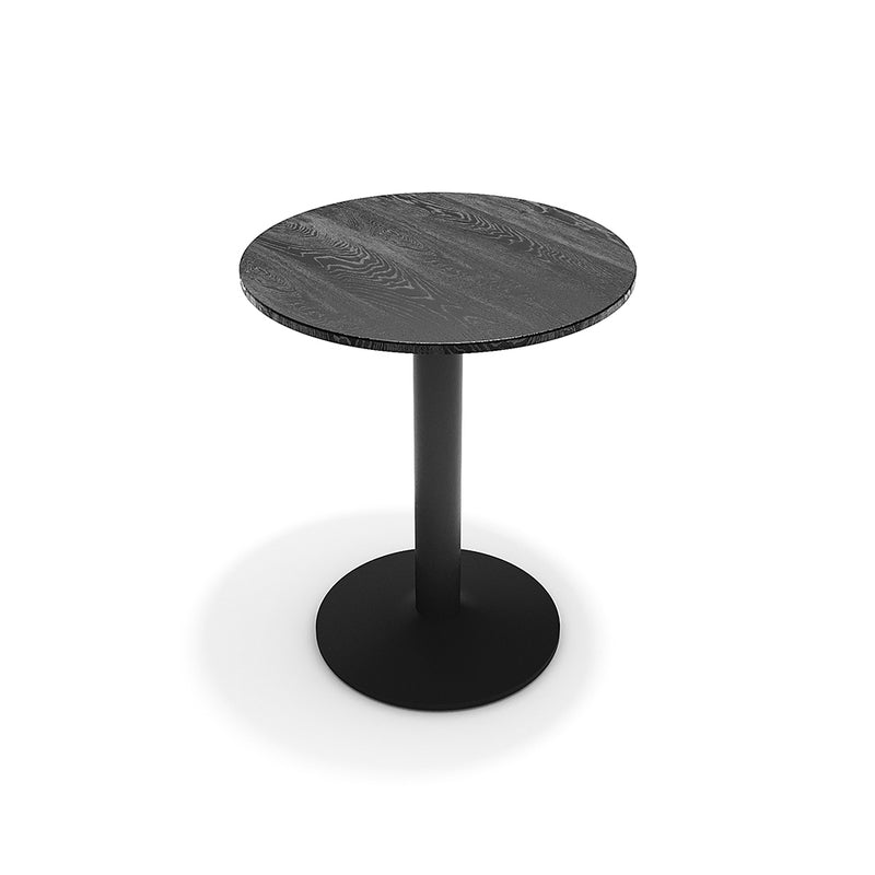 Livingandhome Modern Black Round Bistro Table
